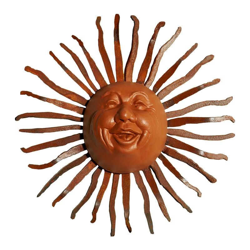 Little Happy Sun Face on Bent Ray