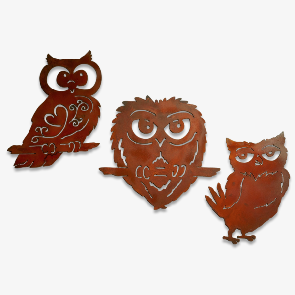 Scroll Owl, Big Eye Owl, Standing Owl