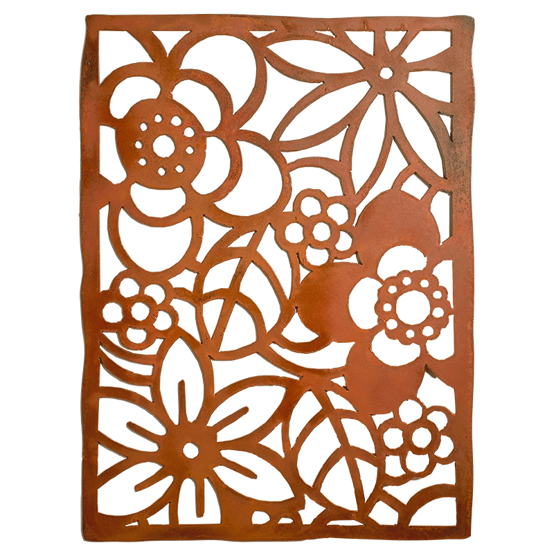 Double Daisy Metal Wall Decor
