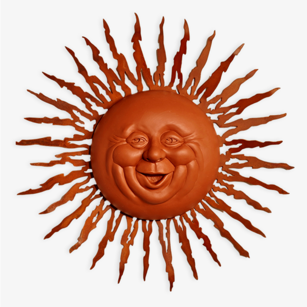 Medium Happy Face on Fire Ray