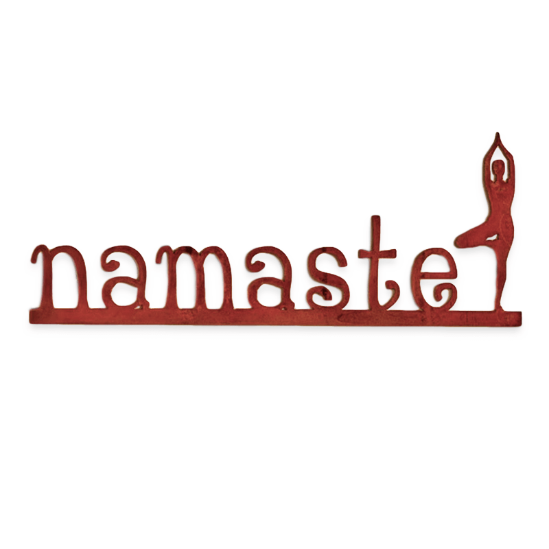 Namaste Metal Sign