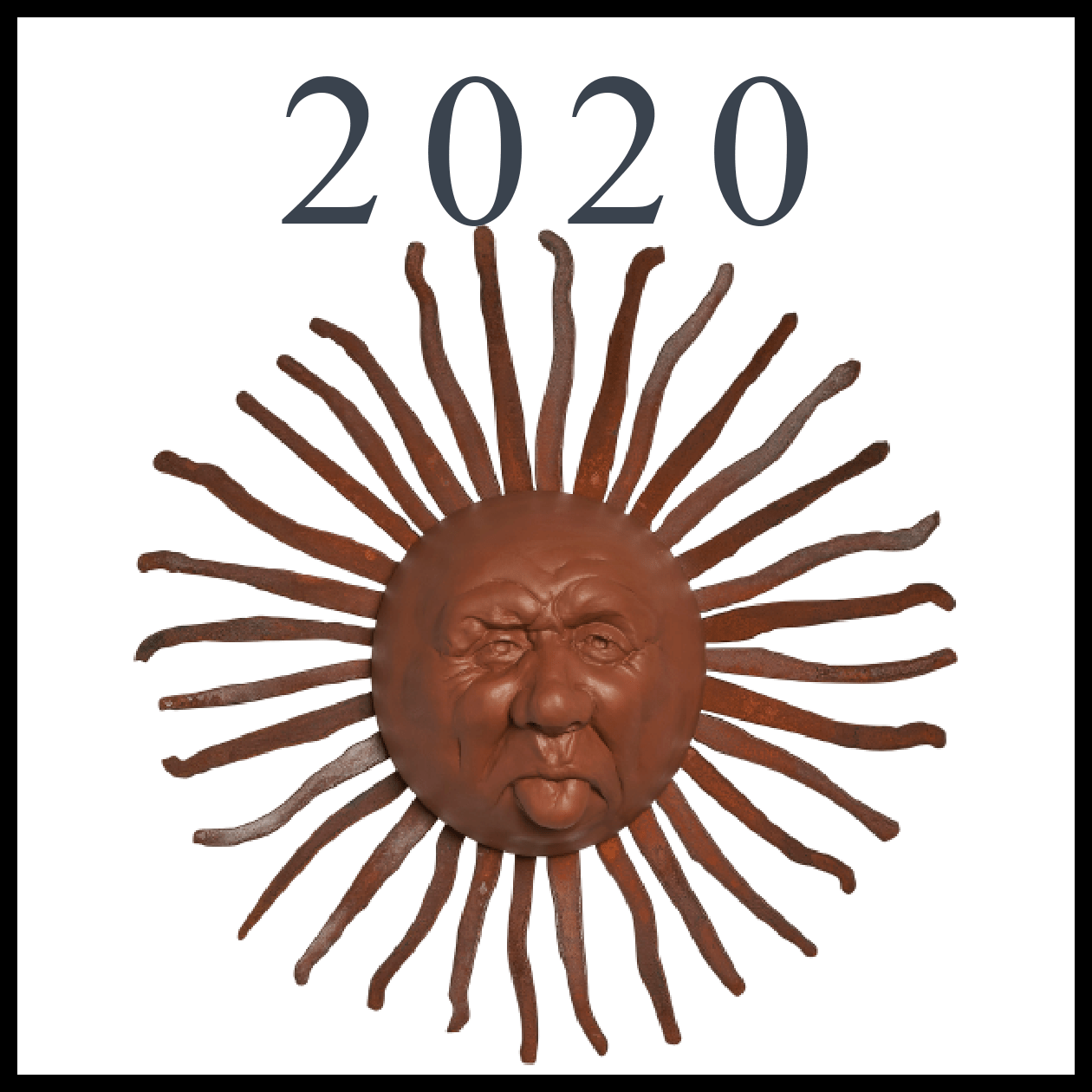 "My Name is 2020" Sun face made by Elizabeth Keith Designs