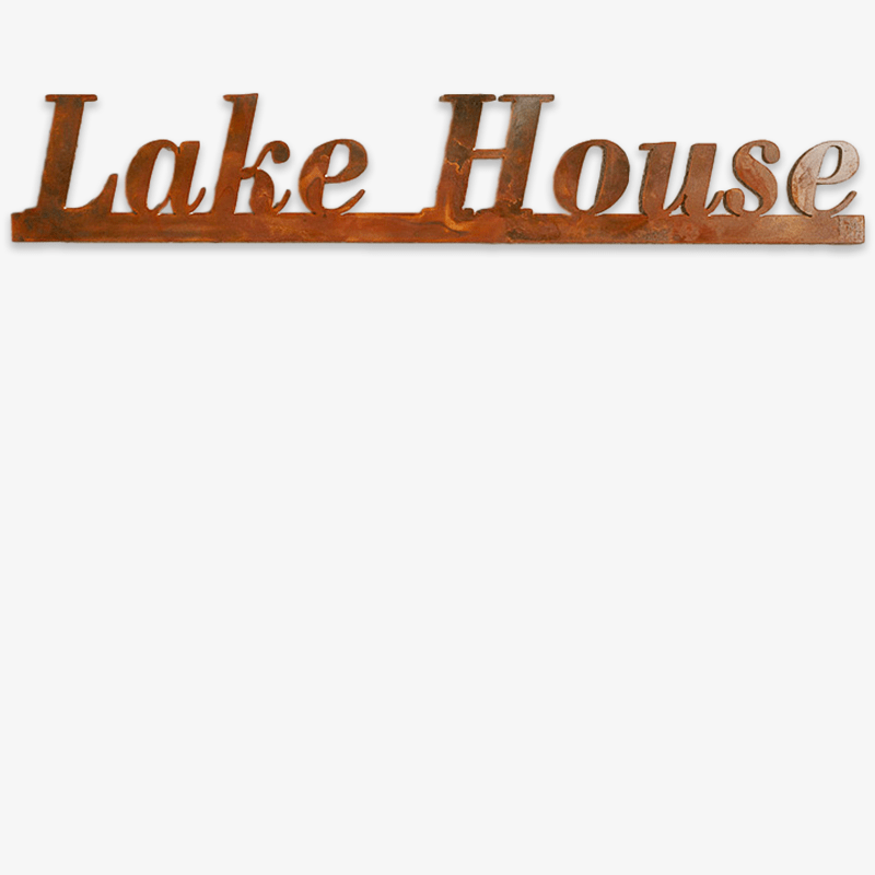 Lake House Metal Sign